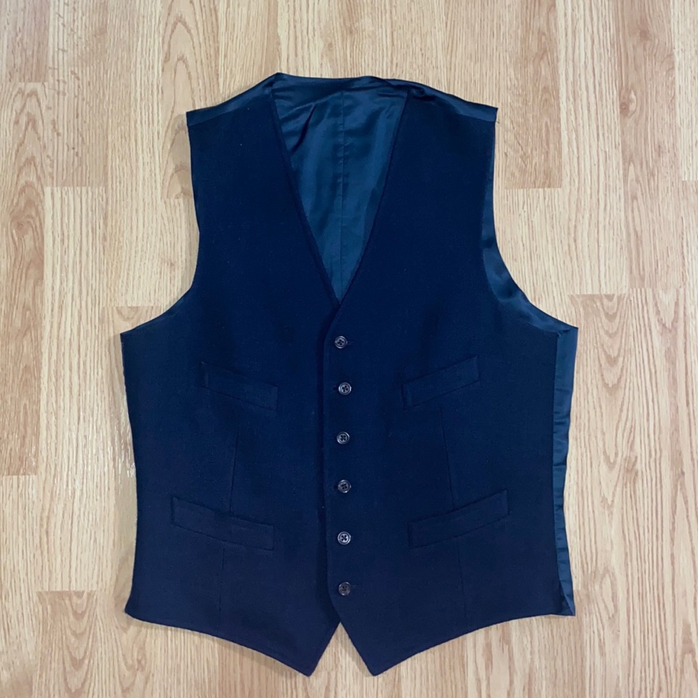 Polo Ralph Lauren navy wool vest